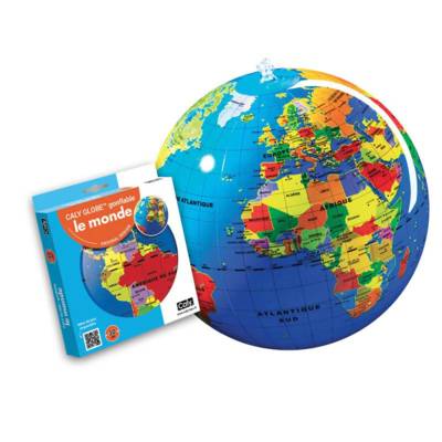 Globe Terrestre Gonflable Notre monde - Pays et capitales 30 cm