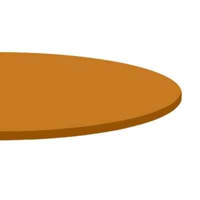 Plateau de table Ø80cm Ocre - RestooTab