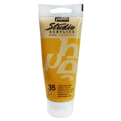 Acrylique Fine Studio Acrylics 100 Ml Jaune De Venise - PÉBÉO