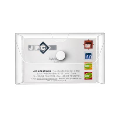 Lot de 10 Pochettes enveloppe PP 20/100eme fermeture scratch18 x 25 cm