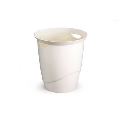 Corbeille à papier TREND 16 litres ronde 315 mm H 330 mm Blanc