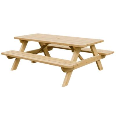 Table de pique-nique en bois Ép. 45 mm - JAD Groupe