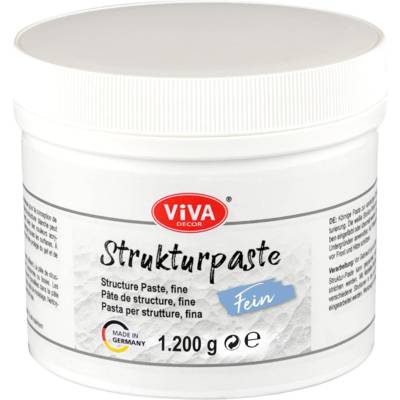 Pâte structurée fine, blanc, 1.200 g - VIVA DECOR