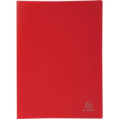 Protège-documents A4 Polypro 30 pochettes 60 vues Rouge - EXACOMPTA
