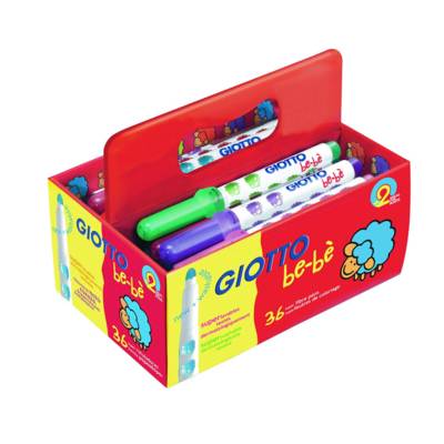 Schoolpack 36 feutres Maxi Be-Bè Couleurs assorties
