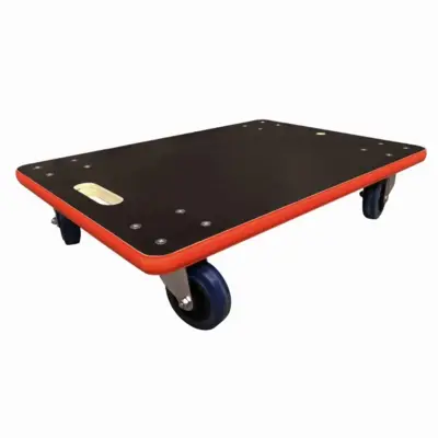 Plateau 450 kg STOCKMAN Epaisseur 27 mm - Roue caoutchouc 600x400 mm 450 kg - PB31S