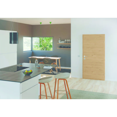 Bloc-porte tubulaire PORTALIT stratifé haute pression chêne Adria H.100 à 116 mm - 204 x 93 cm - Gedimat - WESTAG