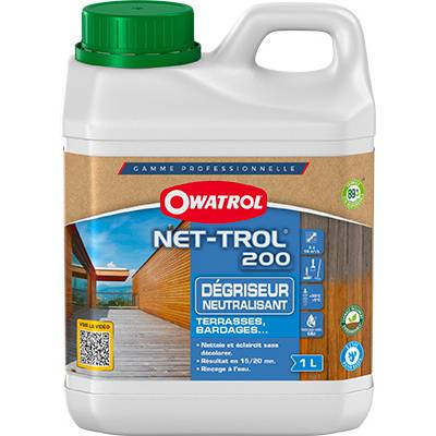 Dégriseur détachant tous bois NET-TROL 200 - Gedimat - OWATROL PRO