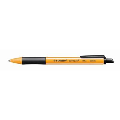 Stylo Bille Rétractable POINTBALL Tracé 0,5 mm Noir - STABILO