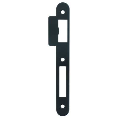 Gâche plate MARQUES pour coffre 725 - Double empennage - Laqué noir - 1725H00015 - Maxoutil