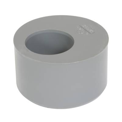 Tampon de réduction simple PVC Nicoll coloris gris diam.80mm femelle diam.32mm - Gedimat