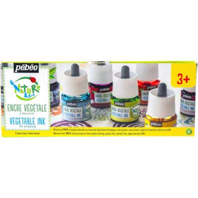 Pack 5 x 45 ml d'encre végétale de couleurs secondaires assorties