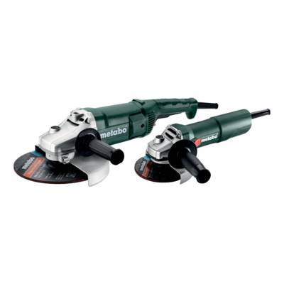 Meuleuse d'angle 125mm+230mm - set de 2 pièces - Gedimat - METABO