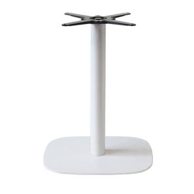 Pied de table rect. blanc Round - intérieur - RestooTab