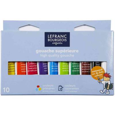 Etui de 10 Tubes flexibles Gouache 10 ml