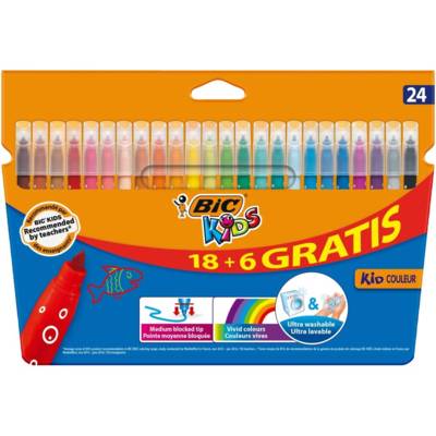 Paquet de 24 marqueurs Bic Kids super lavables