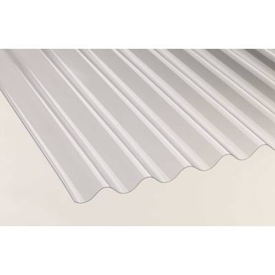 Plaque polycarbonate petites ondes transparent - Gedimat - DHAZE