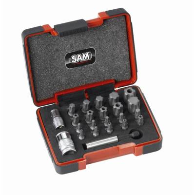 Coffret 23 embouts torx plus et adaptateurs SAM - EMB23CX - Maxoutil