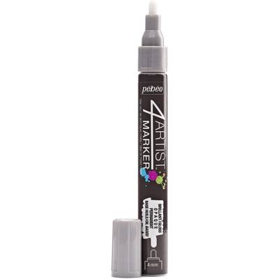 Marqueur peinture 4ARTIST pointe ogive 4 mm ARGENT - PÉBÉO