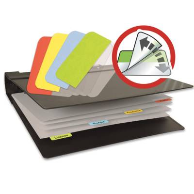 Sachet de 72 Index de Signalisation Repositionnables 12 x 25 mm Assortis