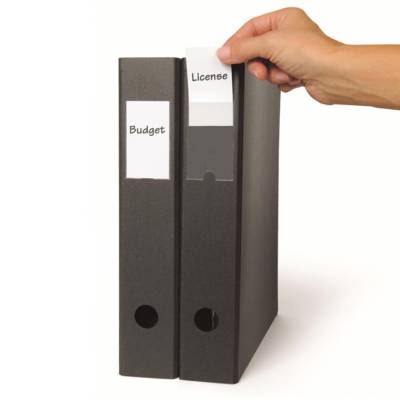 Pack 12 Porte-étiquettes adhésifs 35 x 75 mm