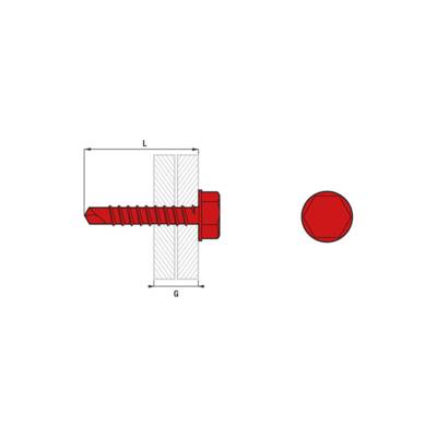 Boîte 500 Vis autoperceuse THT SCELL-IT - 4.8 x 13 mm - Assemblage 4 mm - THT8-48013 - Maxoutil