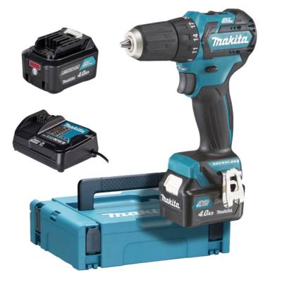 Perceuse visseuse 12 V CXT Li-Ion - MAKITA - avec 2 batteries 10.8V 4.0Ah - chargeur - MakPac - DF332DSMJ