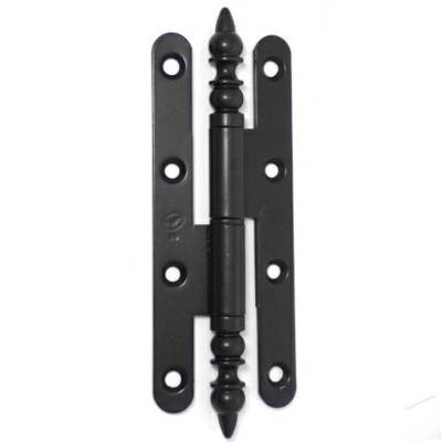 Paumelle rustique fer noir BROS 140x55 mm - Gauche - 3ARG145B - Maxoutil