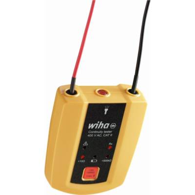 Testeur de continuité WIHA 400 V AC Cat. II + 2 piles AAA incluses - 45222 - Maxoutil