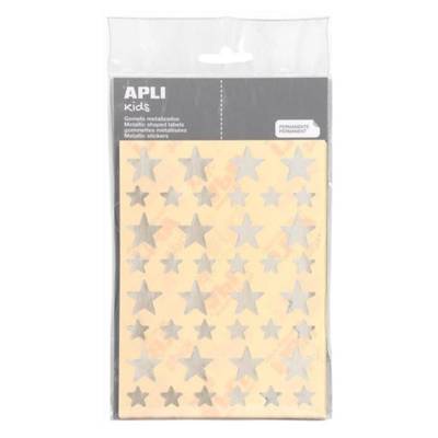 Pochette 680 Gommettes Etoiles Argent