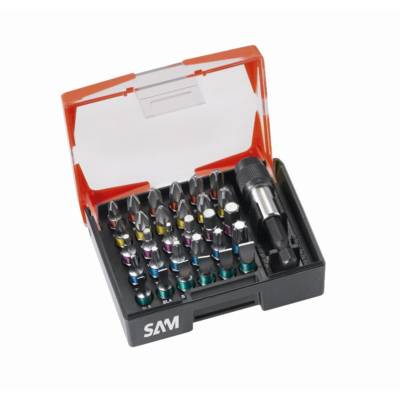 Coffret 31 embouts de vissage SAM - EMB31C - Maxoutil