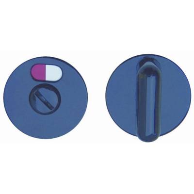 Paire rosace serrure S80 NORMBAU - WC - Noir 16 -  358360 - Maxoutil