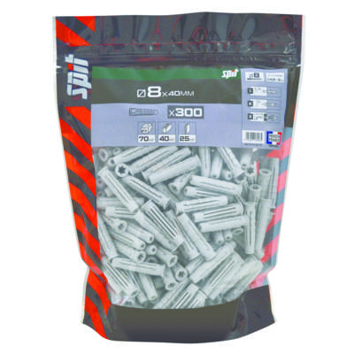 Cheville nylon D8x40mm - Gedimat - SPIT