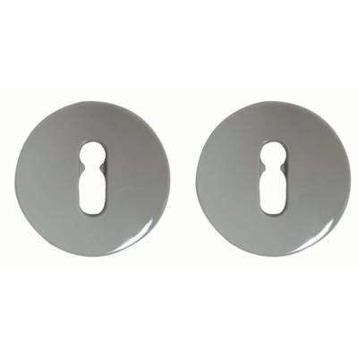 Paire de rosace Gris 67 NORMBAU serrure Trou de clé S80/TDC - 0247110 GRIS 67 - Maxoutil