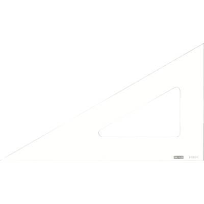 Equerre 60° Bord Droit 45cm Transparent Qualité optique Transparent