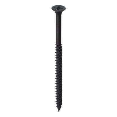 Vis pour plaque de plâtre tête trompette empreinte Phillips en acier phosphate noir 3,5 x 45 mm - Gedimat - NORAIL