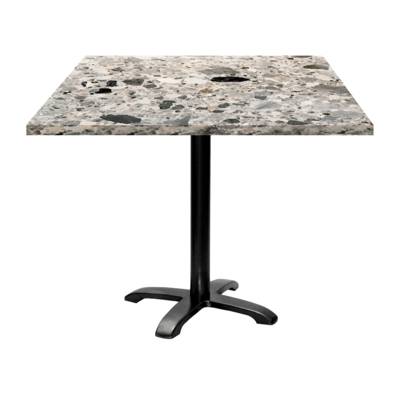 Table pied noir 90x90cm cepp - intérieur - RestooTab