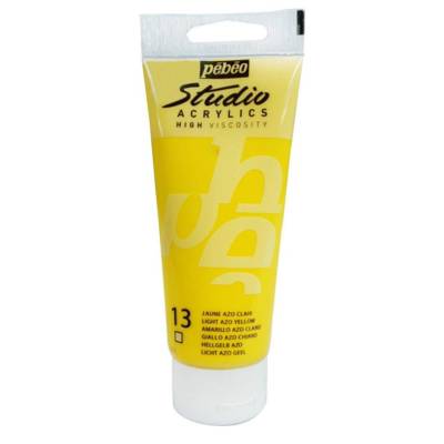 Peinture Studio Acrylique Tube Jaune Azo Clair 100 ml - PÉBÉO