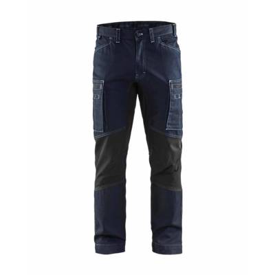 Pantalon maintenance BLAKLADER Denim + Stretch T.42 - MARINE/NOIR - 145911428999-42 - BLAKLADER WORKWEAR