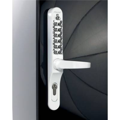 Ensemble Keylex profil béquille débrayable LOKOD ral 9016 Blanc - 22701-BLANC