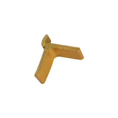 Taquet aluminium or T39 pour crémaillère encastrée VACHETTE - Boîte de 100 - 580287 - BEZAULT SAS