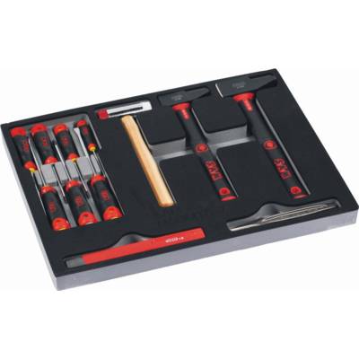 Servante Servi 630N + 200 outils maintenance indus. SAM OUTILLAGE modules mousse - CPP-200M4 - Maxoutil