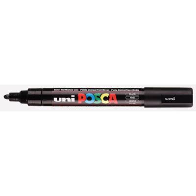 Marqueur pointe conique moyenne pc5m 1,8 - 2,5mm noir - POSCA