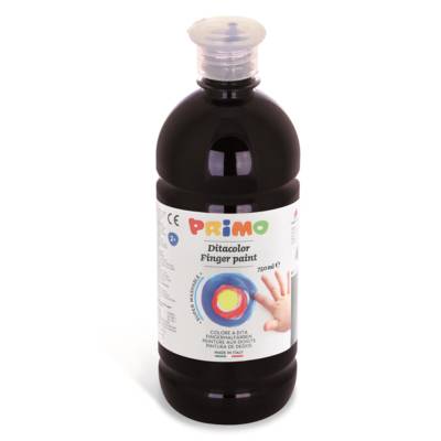 Gouache aux Doigts Flacon 750 ml Bouchon Flux Control Noir - PRIMO