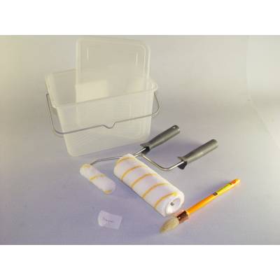 Lot de peinture pour murs et plafonds - bac- rouleau - brosse - Gedimat - NESPOLI
