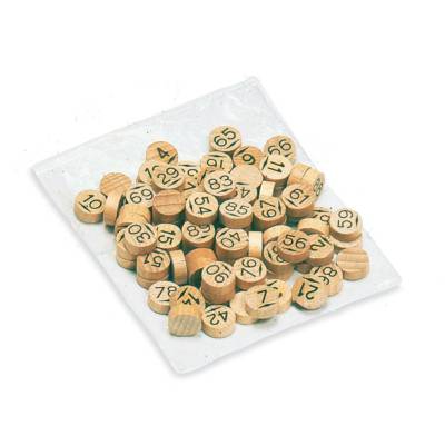 Sachet de 90 pions loto en bois