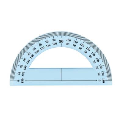 Rapporteur en plastique incassable 180° 12 cm - WONDAY