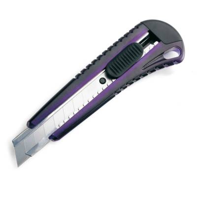 Cutter Casse Lame 18cm à Toute Épreuve Violet ou Vert