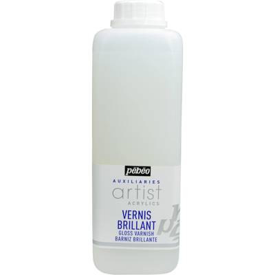 Flacon 1 Litre Vernis ARTIST Acrylique Brillant - PÉBÉO