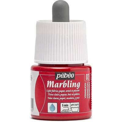 Flacon 45ml Peinture MARBLING VERMILLON
